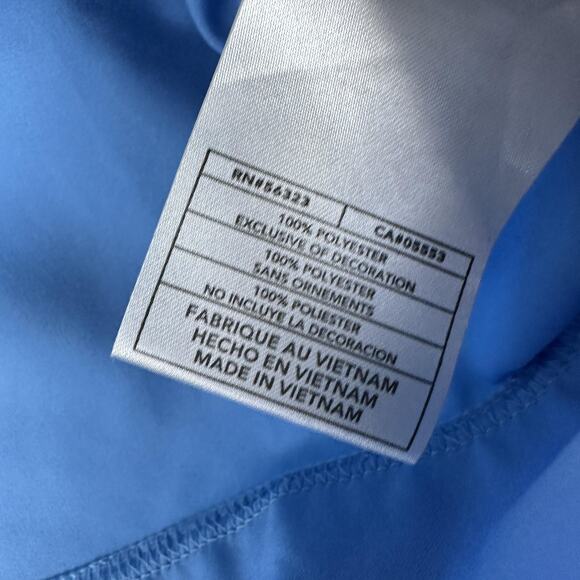 Nike Jacket Womens Medium 8-10 Blue White Track Full Zip Athletic Swoosh Logo - Picture 5 of 10